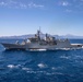 U.S. and Greek (Hellenic) naval ships sail in formation