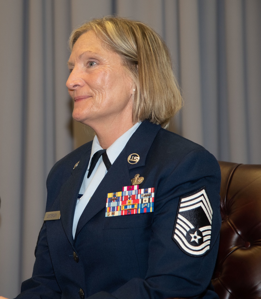 Chief Master Sgt. Dieterlen retires from the U.S. Air Force