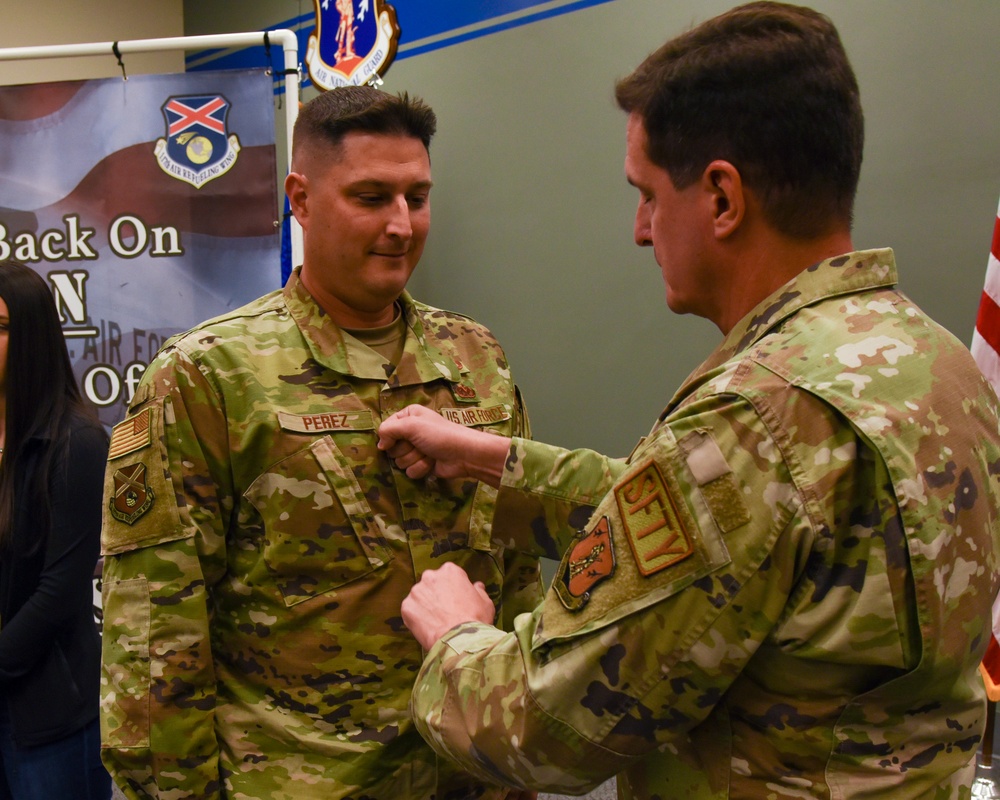 Master Sgt John Perez is Promoted to Senior Master Sergeant