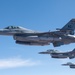 Arizona Air National Guard’s 161St Air Refueling Wing refuels F-16 Fighting Falcons from the 162nd Wing.