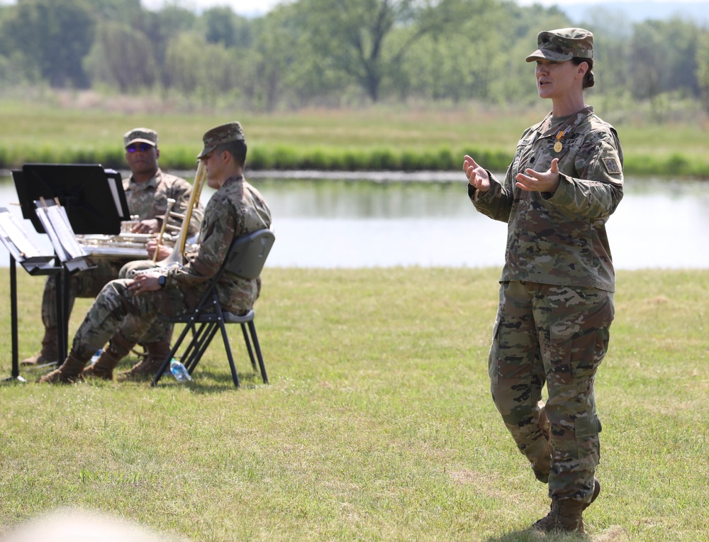 Change of Command ceremony takes place at Camp Gruber.