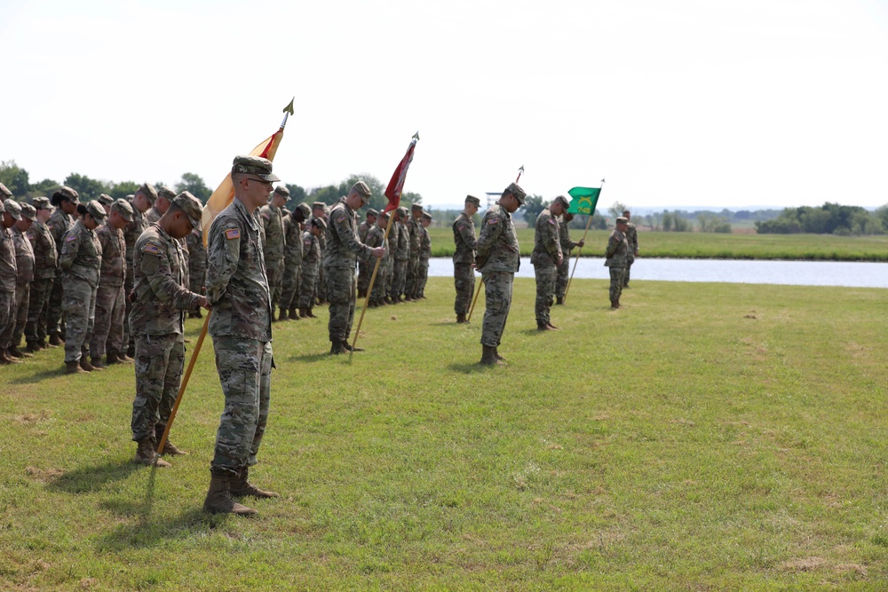 345th Combat Sustainment Support Battalion holds change of command ceremony.