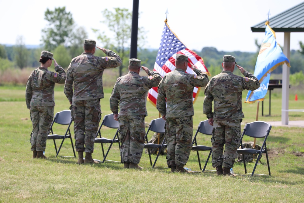 345th Combat Sustainment Support Battalion holds change of command ceremony.