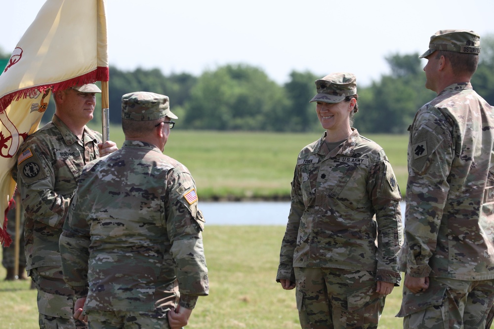 345th Combat Sustainment Support Battalion holds change of command ceremony.