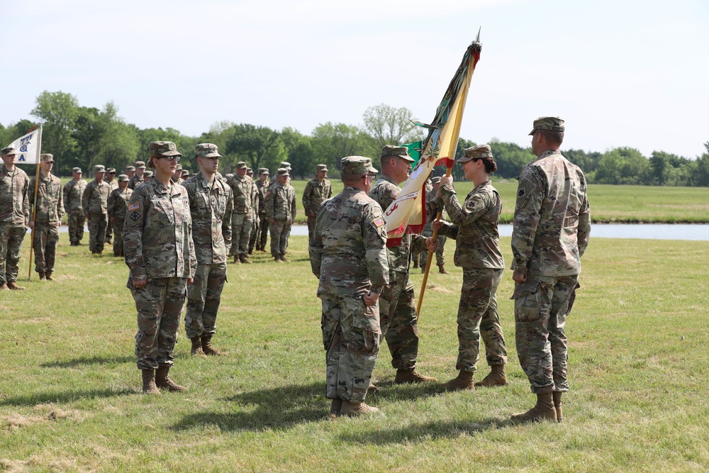 345th Combat Sustainment Support Battalion holds change of command ceremony.