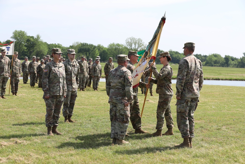 345th Combat Sustainment Support Battalion holds change of command ceremony.