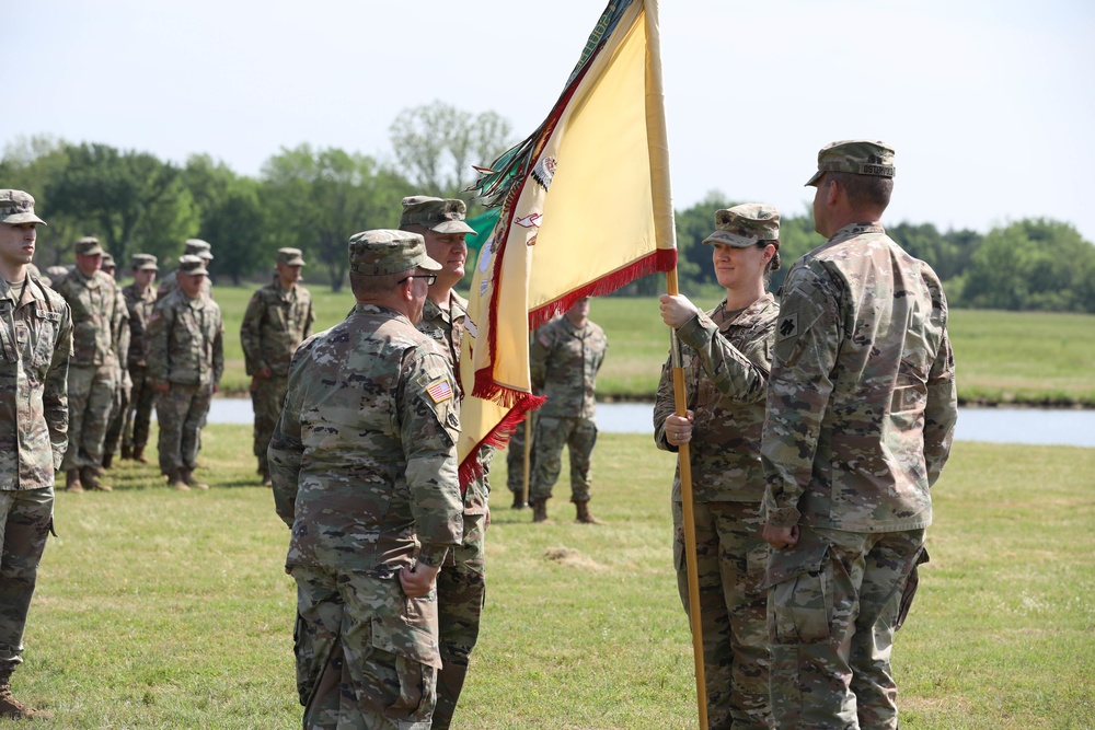 345th Combat Sustainment Support Battalion holds change of command ceremony.