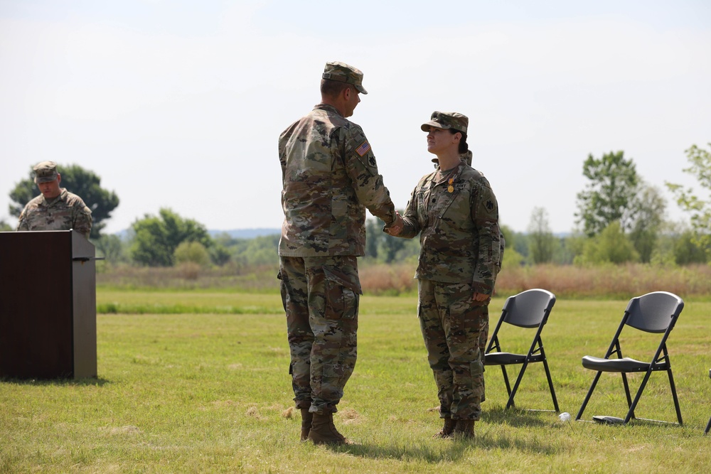 345th Combat Sustainment Support Battalion holds change of command ceremony.