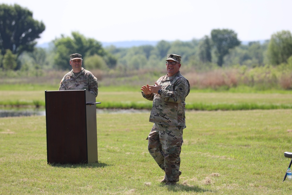 345th Combat Sustainment Support Battalion holds change of command ceremony.