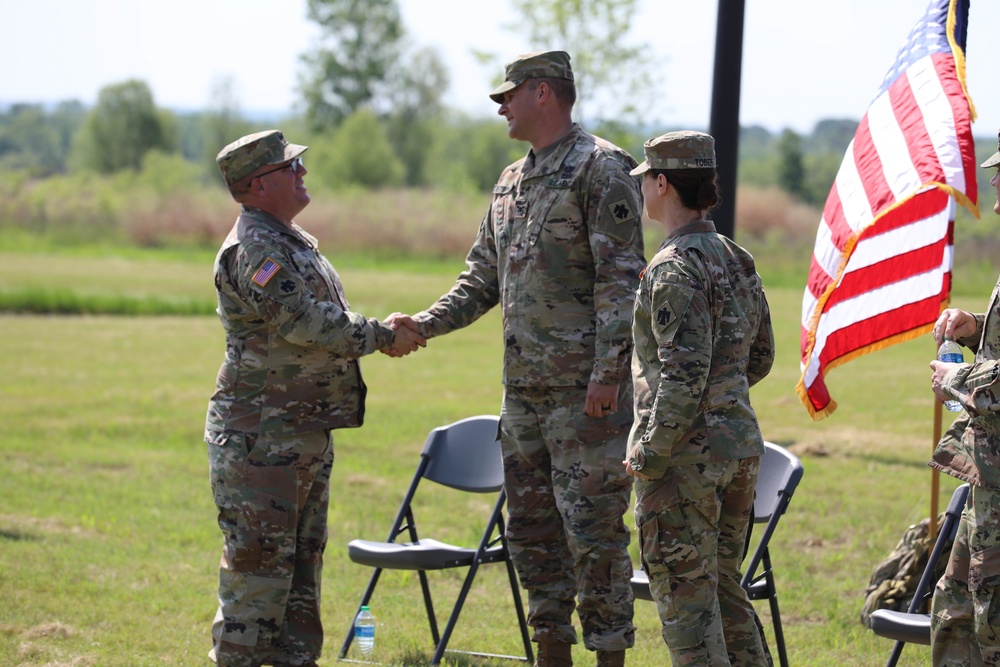 345th Combat Sustainment Support Battalion holds change of command ceremony.