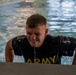 Sgt. Preston Hough exits the pool