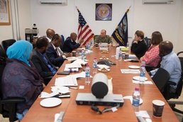 Djibouti Minister of Labor Visits Camp Lemonnier