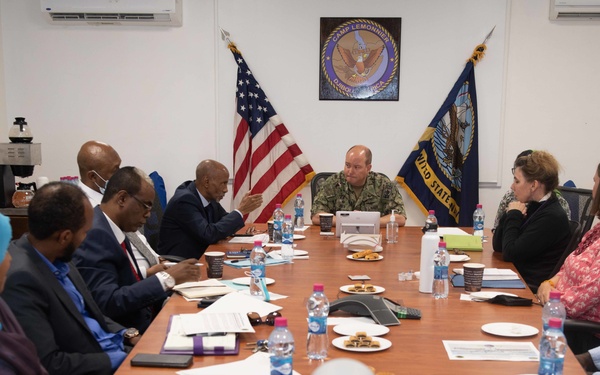Djibouti Minister of Labor Visits Camp Lemonnier