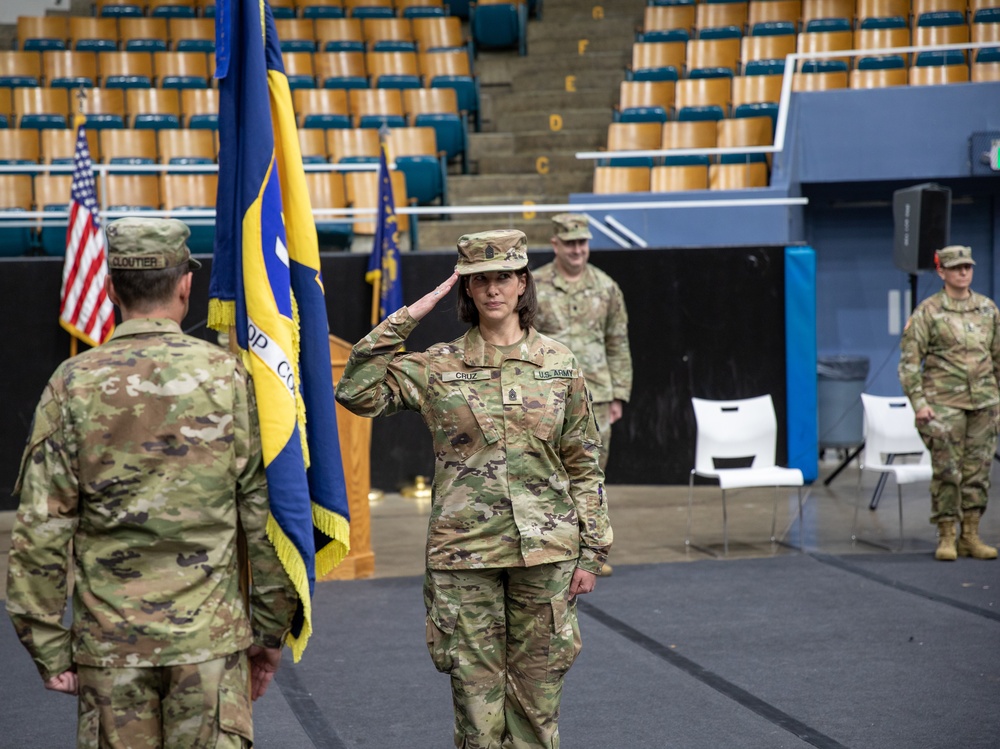 234th Army Band’s 1SG promoted to 821 TCB’s CSM