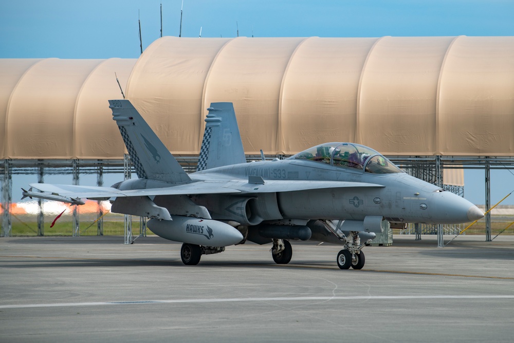 VMFA(AW)-533 takeoff from MCAS Iwakuni