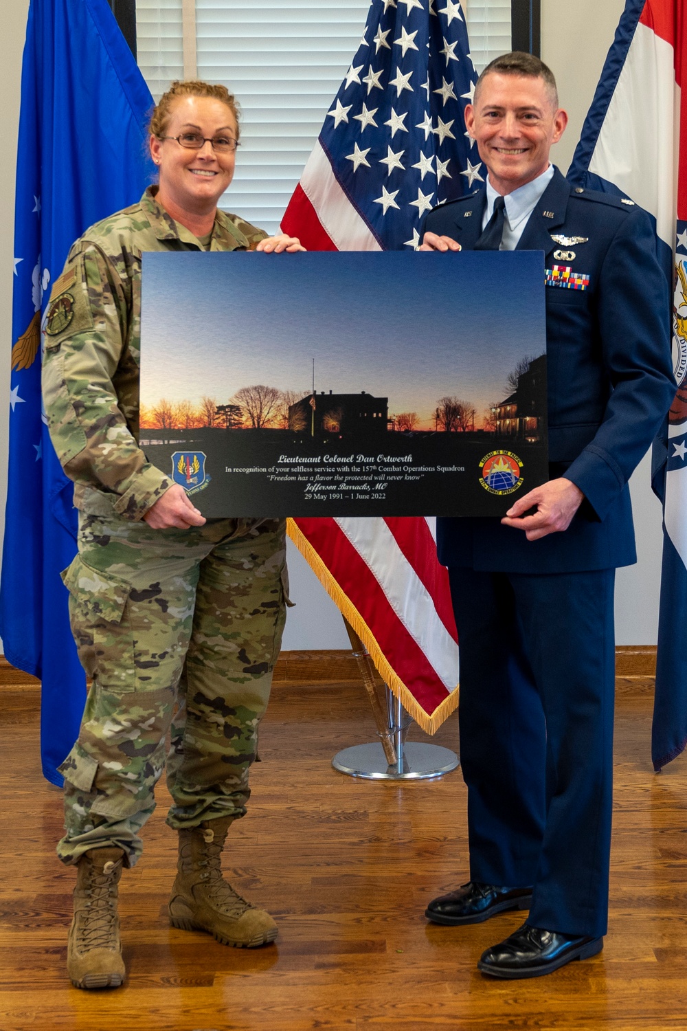 Lt. Col. Daniel Ortwerth Retirement