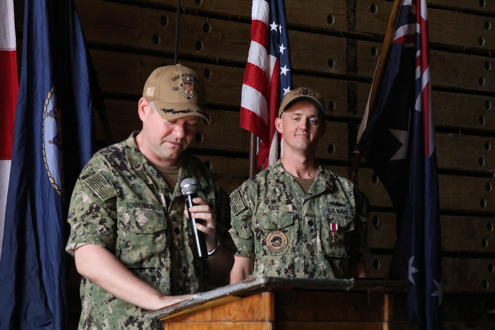 USS Ashland holds change of command