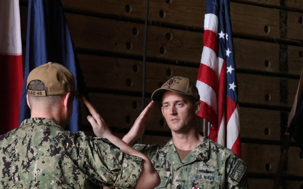 USS Ashland holds change of command