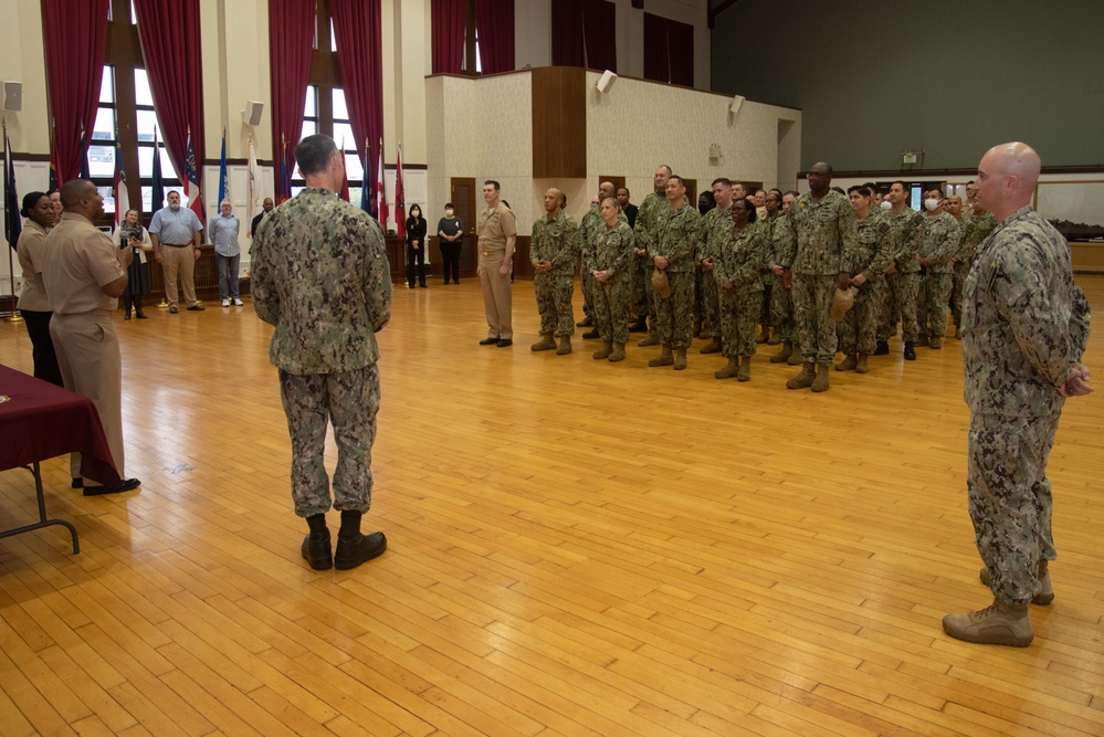 Commander, Fleet Activities Yokosuka Holds a Frocking Ceremony