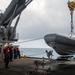 Sailors aboard USS Miguel Keith launch RIB during Noble Vanguard
