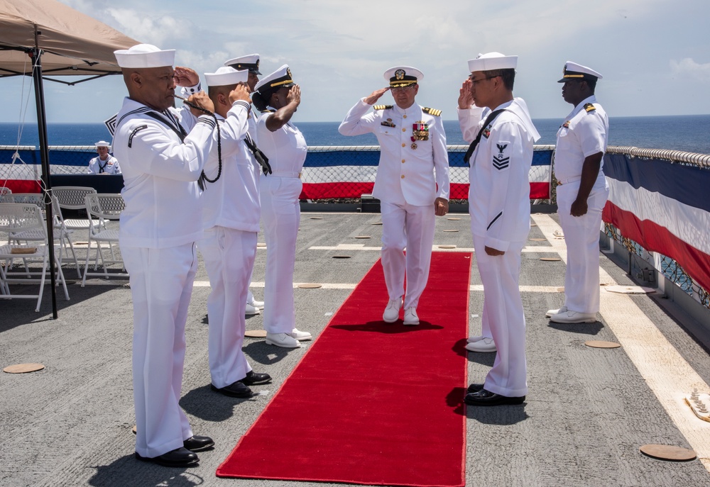 Prepositioning Ships Squadron 3 in Guam Holds Change of Command