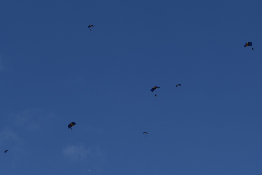 Belgian special forces paratroopers train on Chievres  Air base