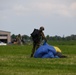 Belgian special forces paratroopers train on Chievres  Air base