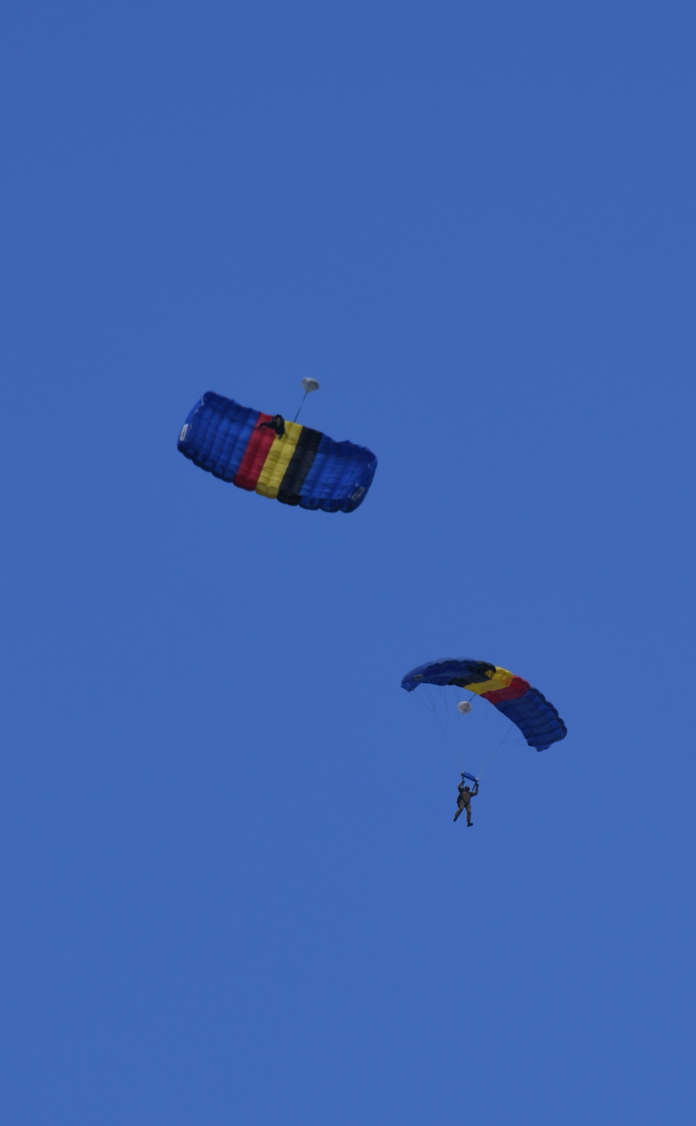 Belgian special forces paratroopers train on Chievres  Air base