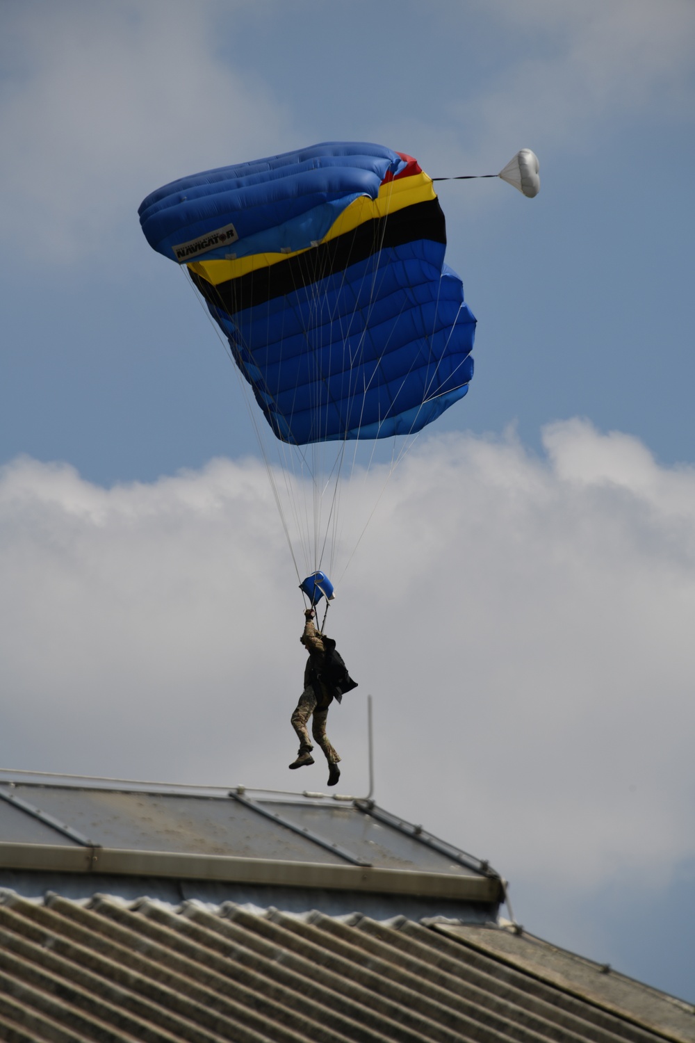 Belgian special forces paratroopers train on Chievres  Air base