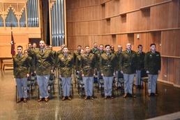 MEDCoE commanding general commissions 24 UTSA ROTC Cadets
