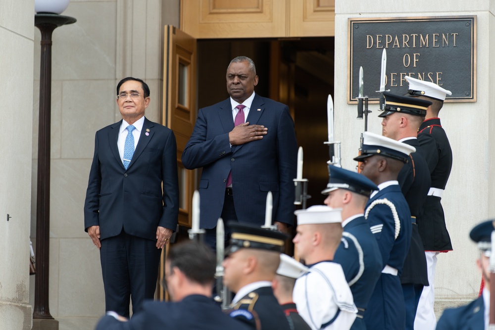 Prime Minister and Minister of Defense of Thailand Arrival Ceremony