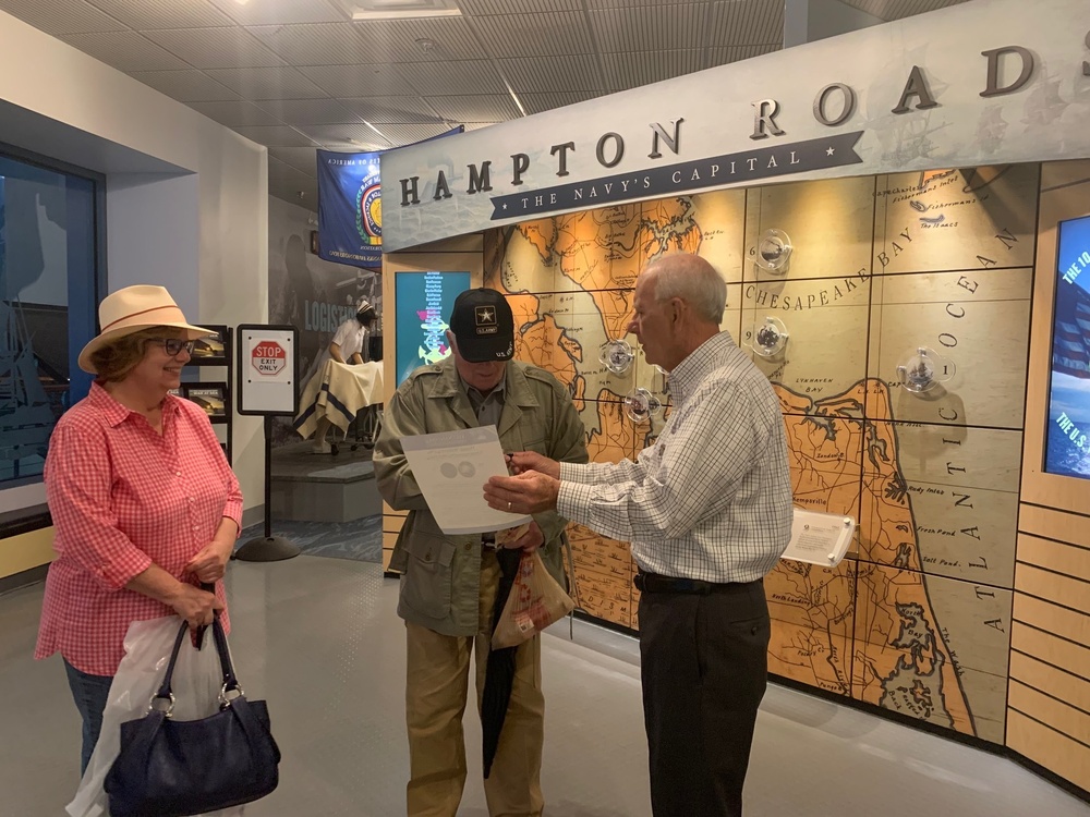 Vietnam Veteran visits Hampton Roads Naval Museum