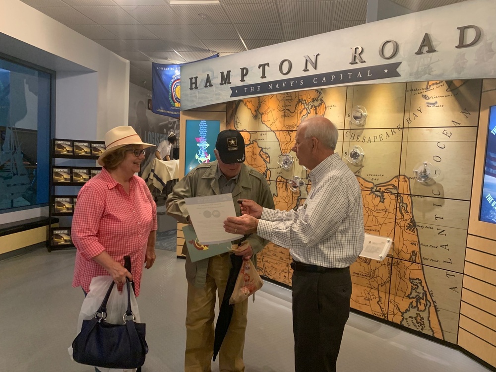 Vietnam Veteran visits Hampton Roads Naval Museum