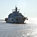 The future USS Minneapolis-Saint Paul (PCU LCS-21) arrives in Duluth, Minnesota