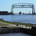 The future USS Minneapolis-Saint Paul (PCU LCS-21) arrives in Duluth, Minnesota