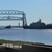 The future USS Minneapolis-Saint Paul (PCU LCS-21) arrives in Duluth, Minnesota