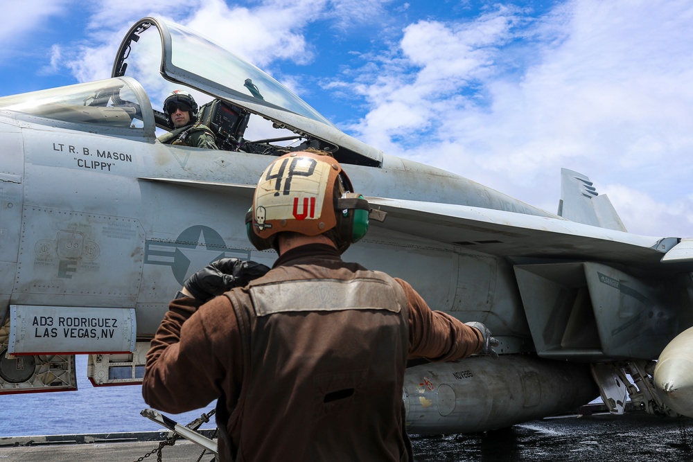 Abraham Lincoln conducts flight operations