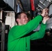 Abraham Lincoln Sailors conduct aircraft maintenance