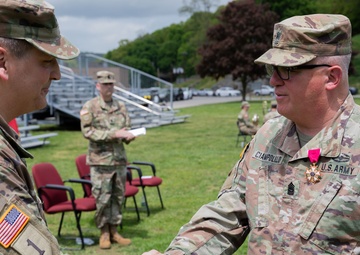 Outgoing command sergeant major honored
