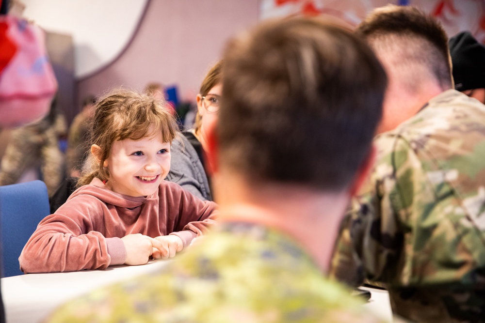 Paratroopers Spend Afternoon with Orphans