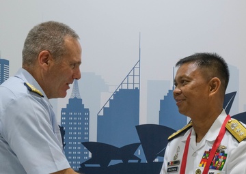 U.S. Coast Guard Pacific Area Commander and Command Master Chief explore commonality and purpose with other nations at the Indo Pacific 2022 conference