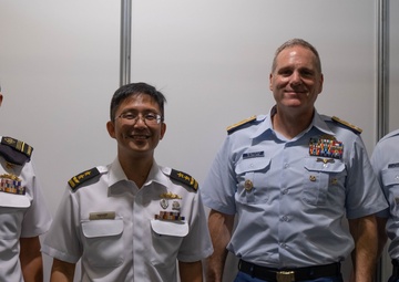 U.S. Coast Guard Pacific Area Commander and Command Master Chief explore commonality and purpose with other nations at the Indo Pacific 2022 conference