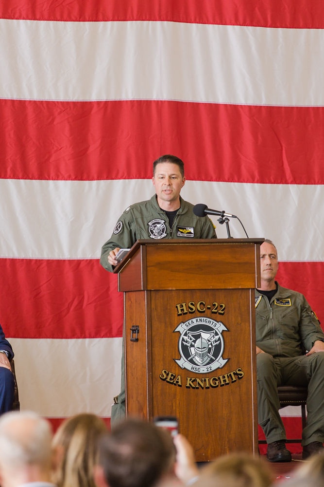 HSC-22 Holds Aerial Change of Command