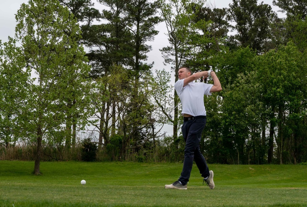 Dover AFB Airmen tee off at Bluesuiters Golf Tournament