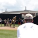 110th Aviation Brigade Commander throws ceremonial 1st pitch