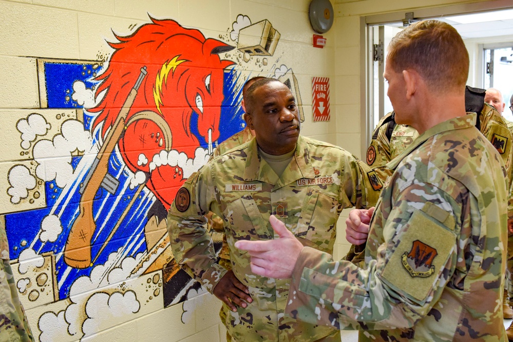 Senior Enlisted Leader of the Air National Guard visits 111th Attack Wing at Biddle ANG Base