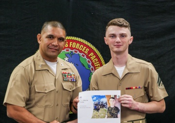 MARFORPAC Marine Recognized for Volunteer Efforts