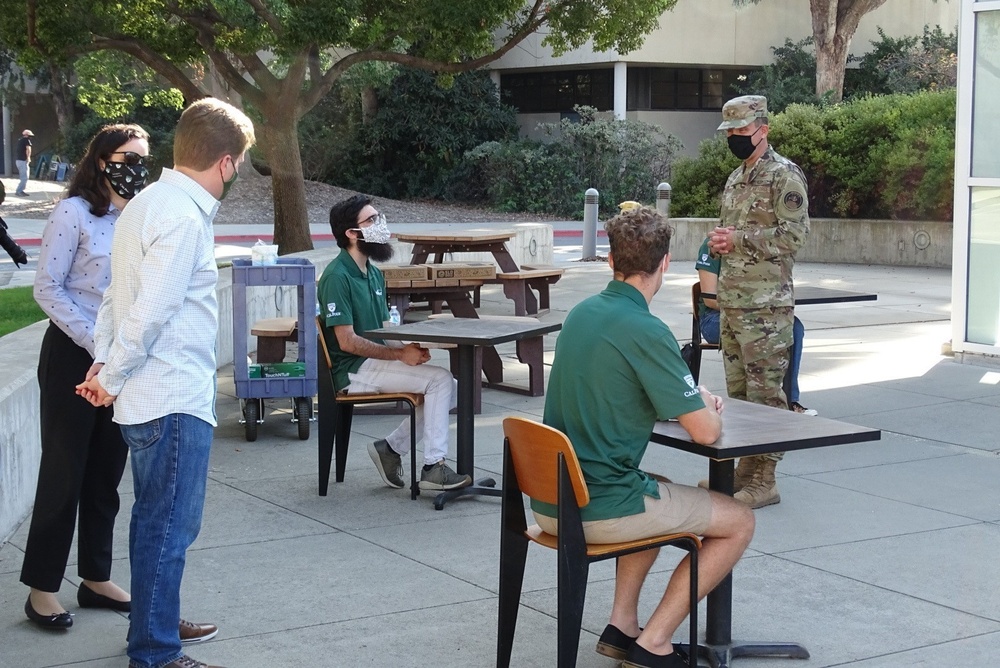 CFSCC commander visits Cal Poly CubeSat Lab, lauds first space research and development agreement