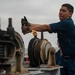 USS Carl Vinson (CVN70) Sailors Remove Aircraft Catapult