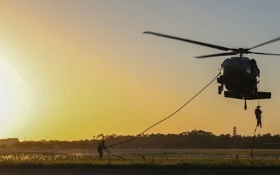 1st SFG (A) Green Berets train with Special Boat Team 22 and 238th Air Special Operations Squadron during Southern Strike 22